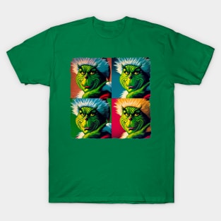 Green Pop Groove: Grinch's Stylish Side - Christmas Pop T-Shirt